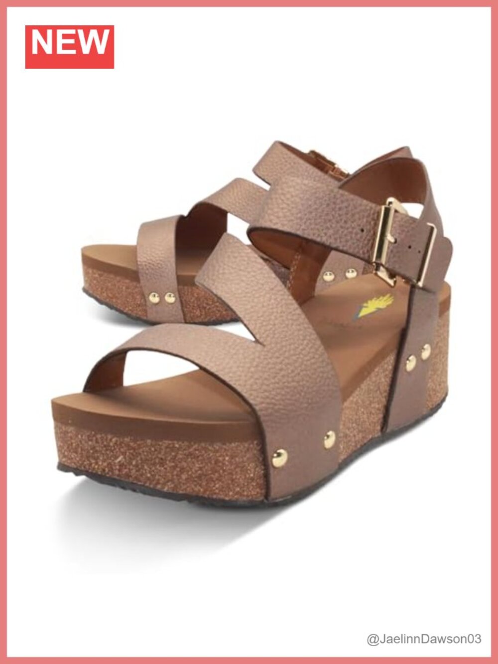 Vegan Leather Strappy Wedge Sandal Ankle Strap Open Toe Casual